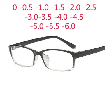 0 -1 -1.5 -2 -2.5 -3 -3.5 -4 -5 -6 Finished Myopia Glasses Men Short-sight Eyewear Black Transparent Frame Women Myopia Glasses32879020281