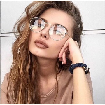 2018 New Designer Woman Glasses Optical Frames Metal Round Glasses Frame Clear lens Eyeware Black Silver Gold Eye Glass32793606071