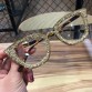 2019 Vintage cat eye Glasses frame retro Female Brand Designer gafas De Sol silver gold  Plain eye Glasses Gafas eyeglasses32972850160