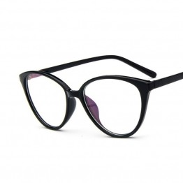 Black  Spectacle frame cat eye Glasses frame clear lens Women brand Eyewear optical frames myopia transparentTemples for glasses