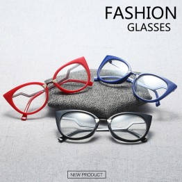 Eyeglasses Spectacle Frame Women Cat Eye Computer Optical Glasses Myopia For Ladies Prescription Eyewear Frame Glasses