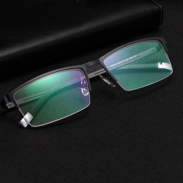 Handoer Semi-Rimless Optical Glasses Frame for Men Eyewear Spectacles Glasses Optical Prescription Frame Business Eyewear32989683440