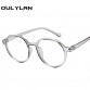 Oulylan Men Women Glasses Frame Retro Round Spectacle Transparent Eyeglasses Frames Luxury Female Male Blue Film Eyewear