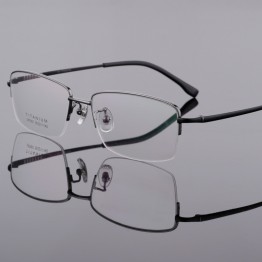 Pure Titanium Glasses Half-frame  Business Men's Myopia Frame Retro Matching Mirror  Eye Glasses Frames for Men