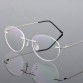 Retro Round Foldable Ultra-light Memory Titanium Alloy Myopia Eyeglasses Rimless Elasticity Optical Glasses Frame Men Eyewear32959283816