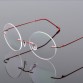 Steve Jobs Star Style Foldable Ultra-light Memory Titanium Rimless Round Myopia Eyeglasses Optical Glasses Frame Men Eyewear