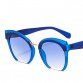 Trendy Colored Half Frame Cat Eye Sunglasses Women Brand High Quality Eyeglasses Street Beat Shopping Oculos De Sol Gafas UV40032966444348