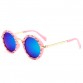 Vintage Round Sunglasses Kids Fashion Metal Gradient Retro Children Sun Glasses For Boy Girls UV400 Infant Eyewear