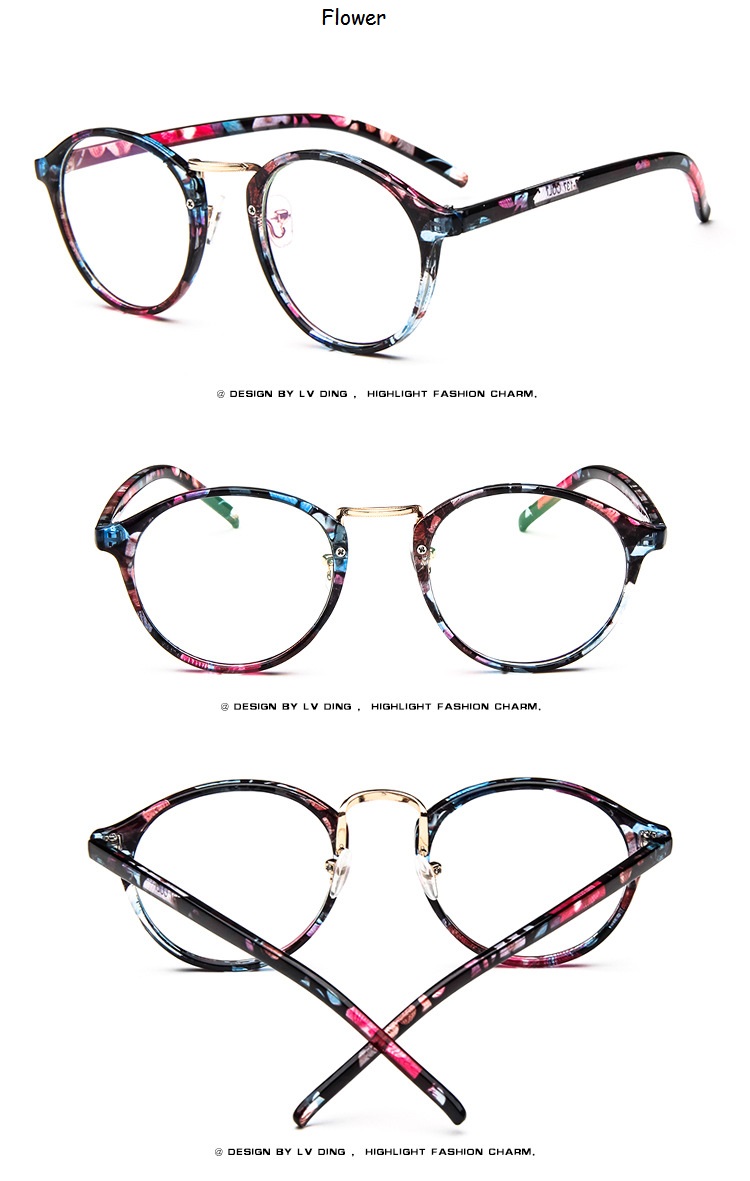 Fashion-Transparent-round-glasses-clear-frame-Women-Spectacle-myopia-glasses--Men-EyeGlasses-Frame-n-32851172873