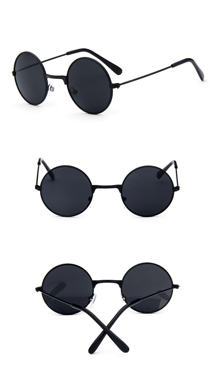 Metal-Black-Round-Kids-Sunglasses-Brand-little-girlboy-Baby-Child-Glasses-goggles-oculos-UV400-Small-32988785329
