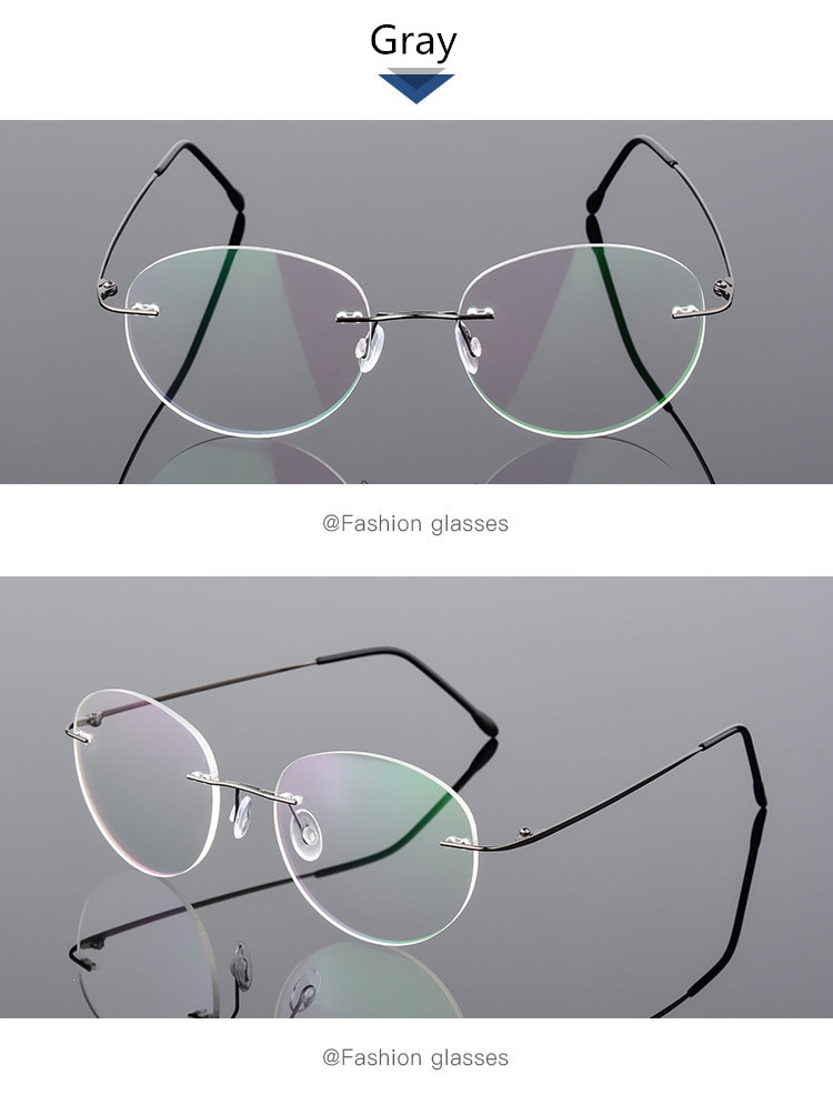 Retro-Round-Foldable-Ultra-light-Memory-Titanium-Alloy-Myopia-Eyeglasses-Rimless-Elasticity-Optical--32959283816